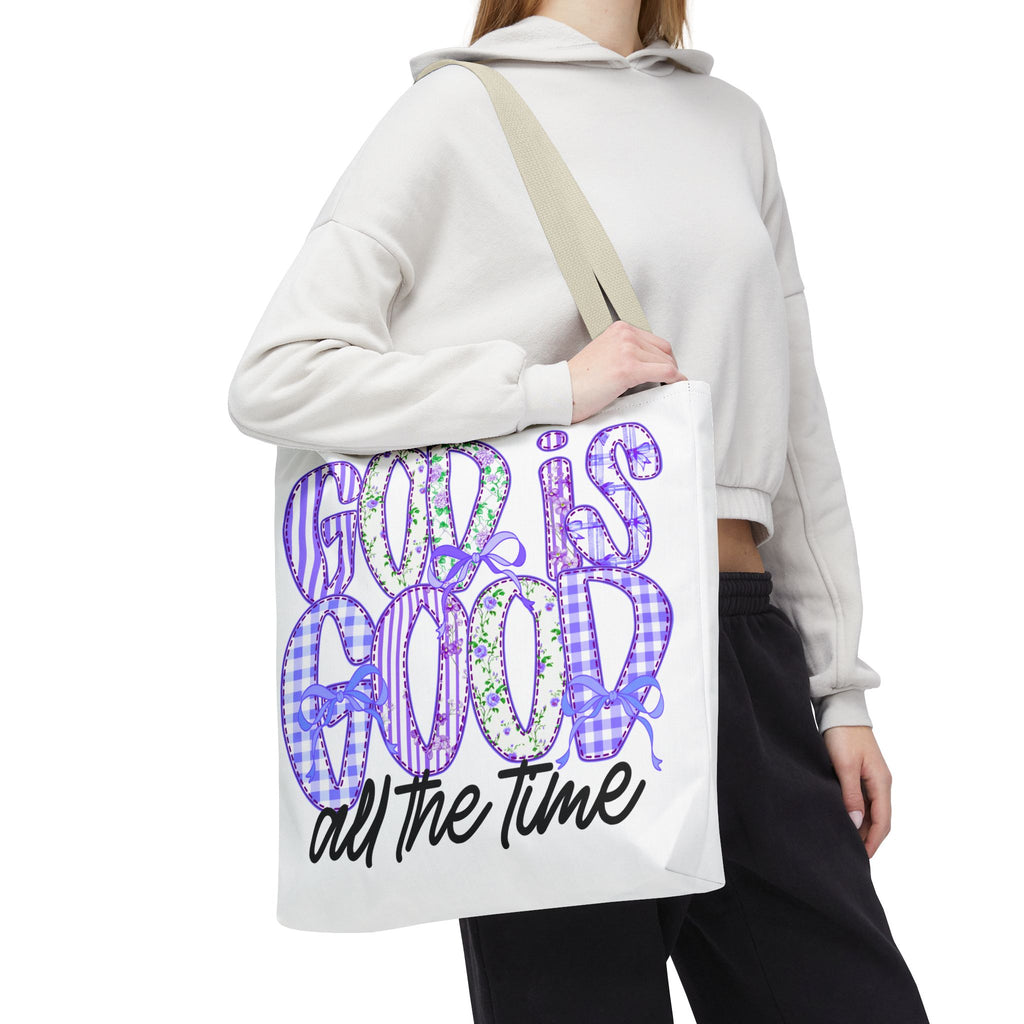 Canvas Tote — "God Is Good All The Time"