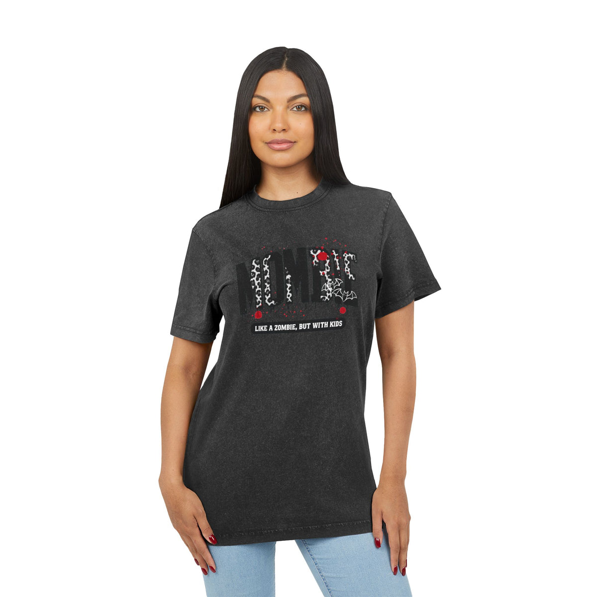Acid Washed Mombie Tee