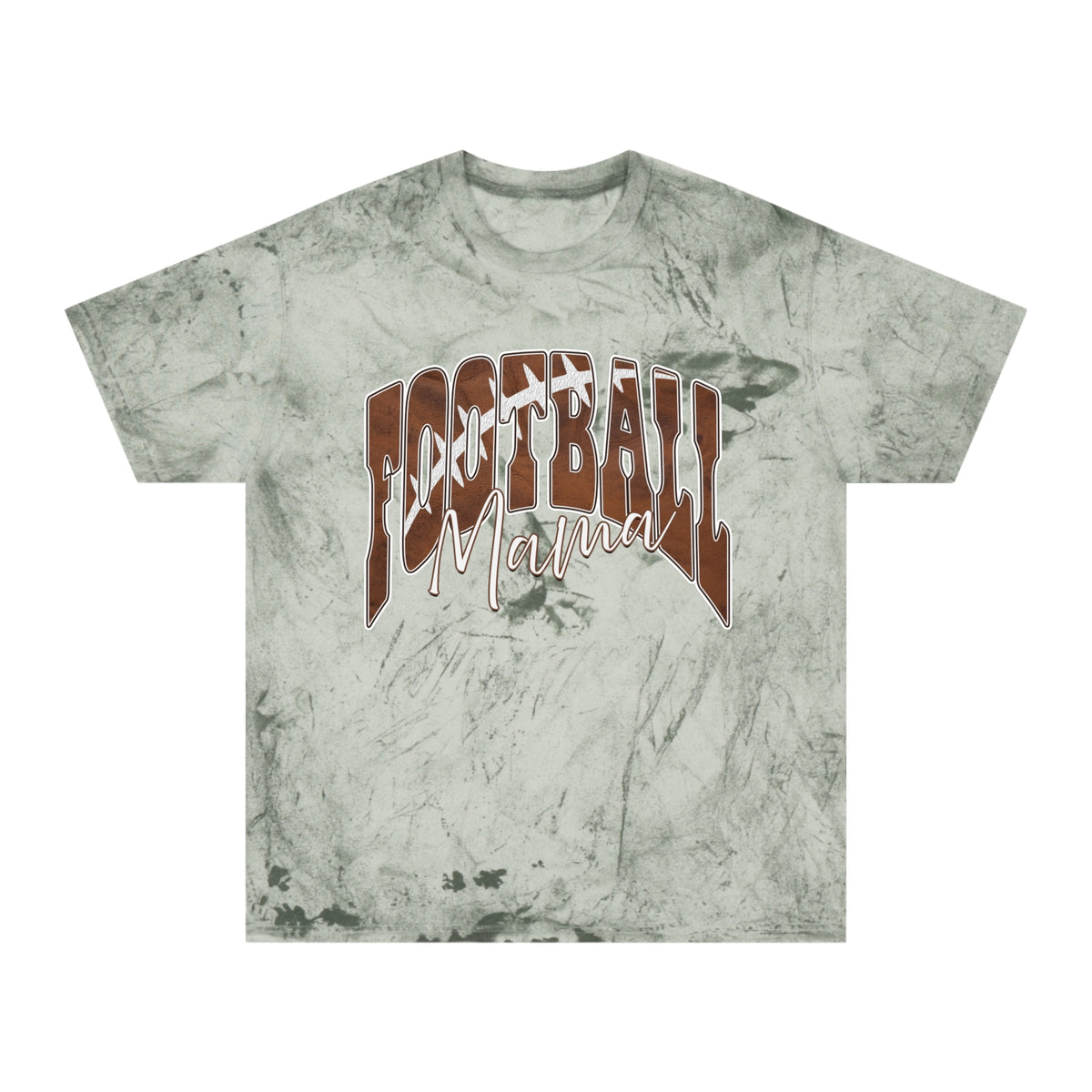 Color Blast Football Mama Tee