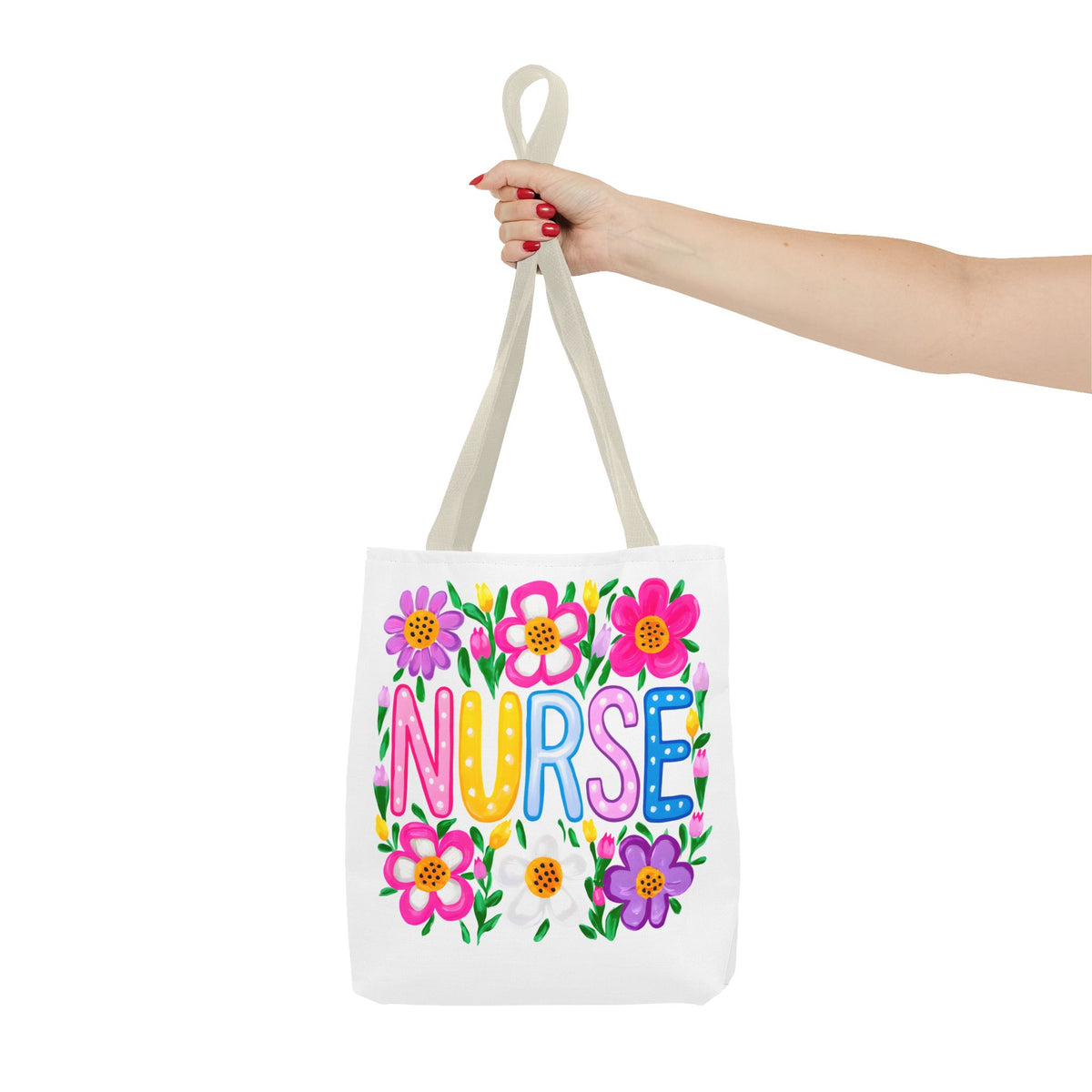 Nurse Floral Tote Bag — Colorful Nurse Gift Bag for Healthcare Heroes