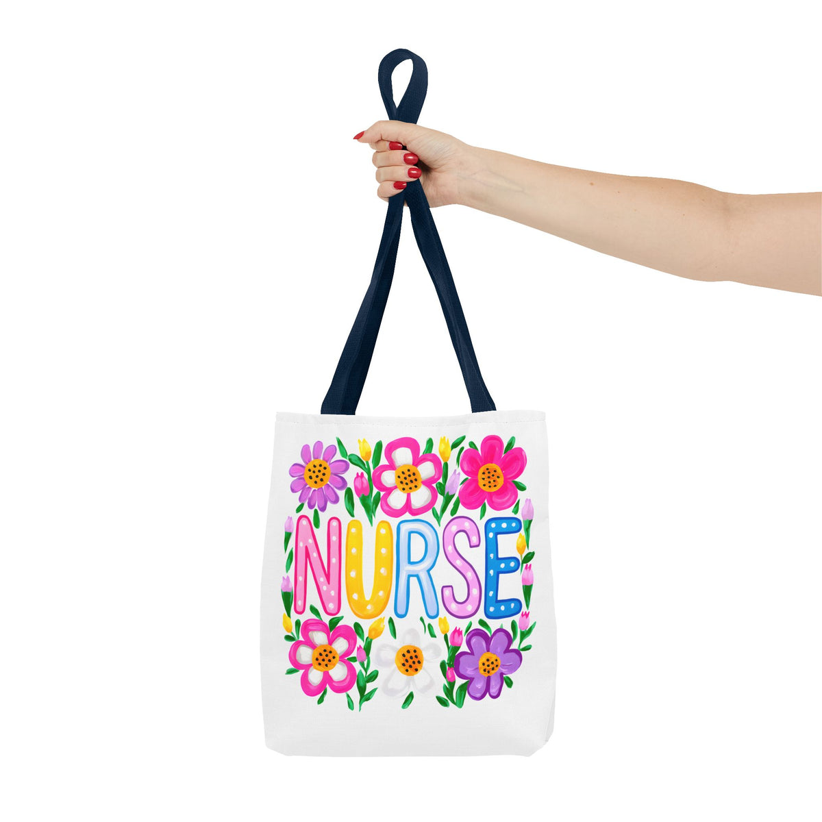 Nurse Floral Tote Bag — Colorful Nurse Gift Bag for Healthcare Heroes
