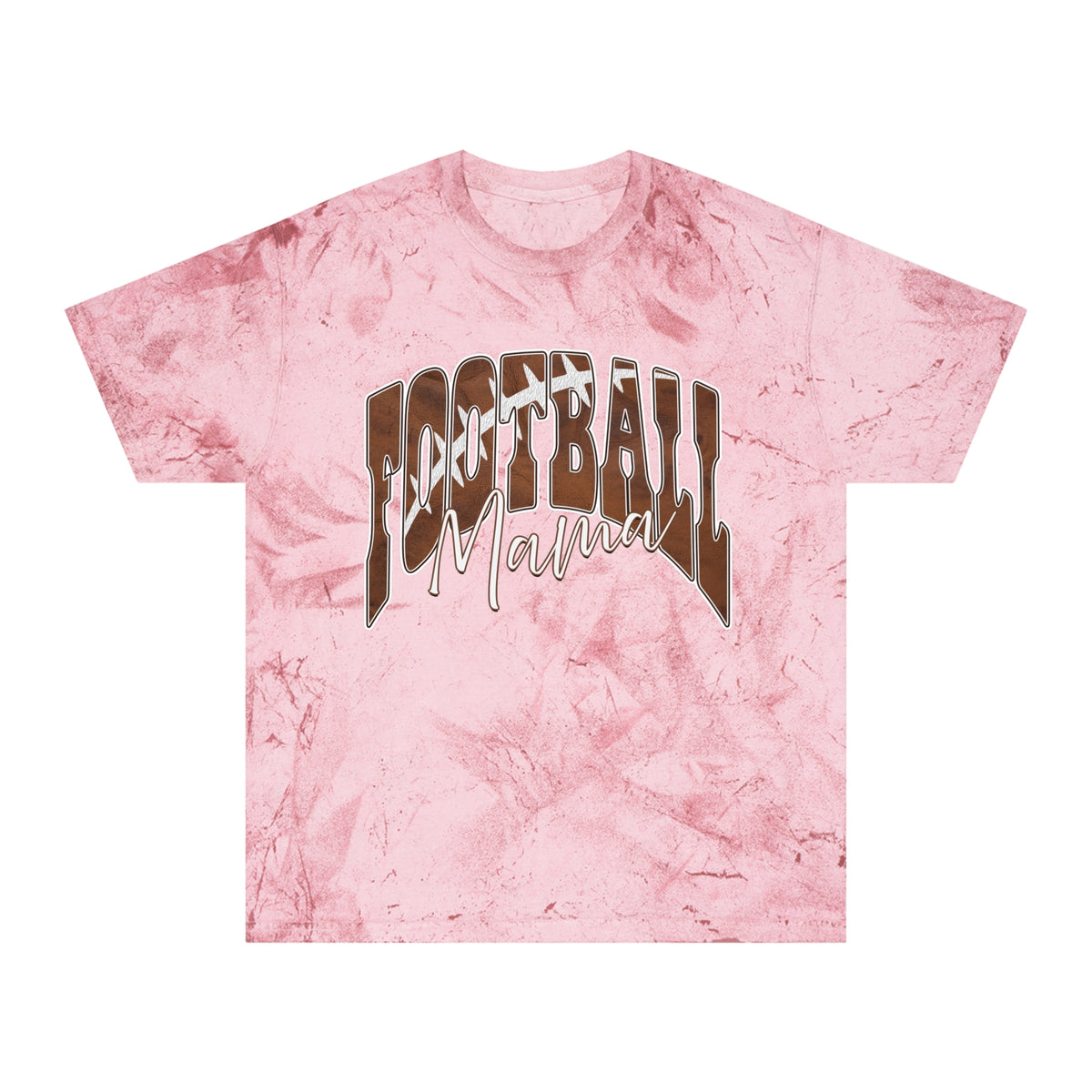 Color Blast Football Mama Tee