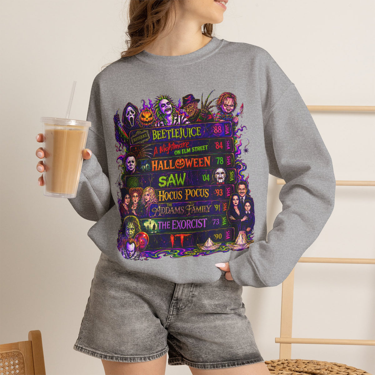 Classic Halloween Horror Crewneck