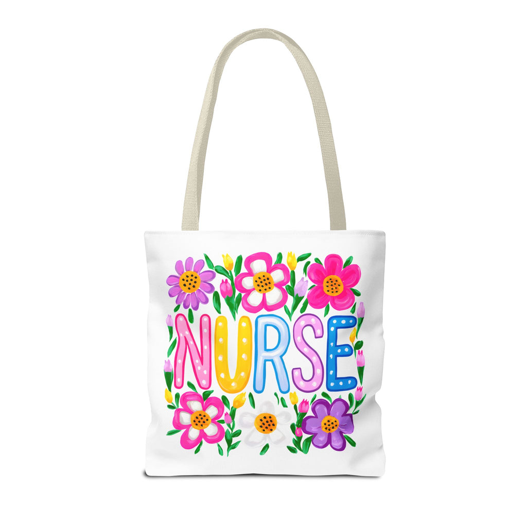 Nurse Floral Tote Bag — Colorful Nurse Gift Bag for Healthcare Heroes