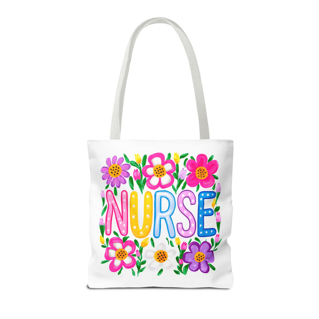 Nurse Floral Tote Bag — Colorful Nurse Gift Bag for Healthcare Heroes