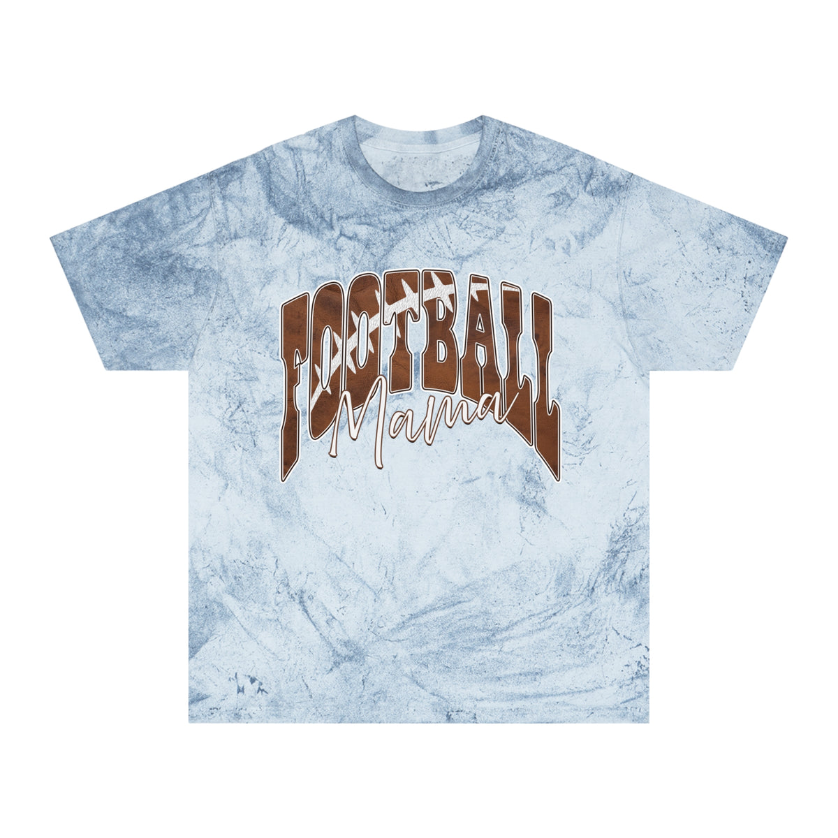 Color Blast Football Mama Tee