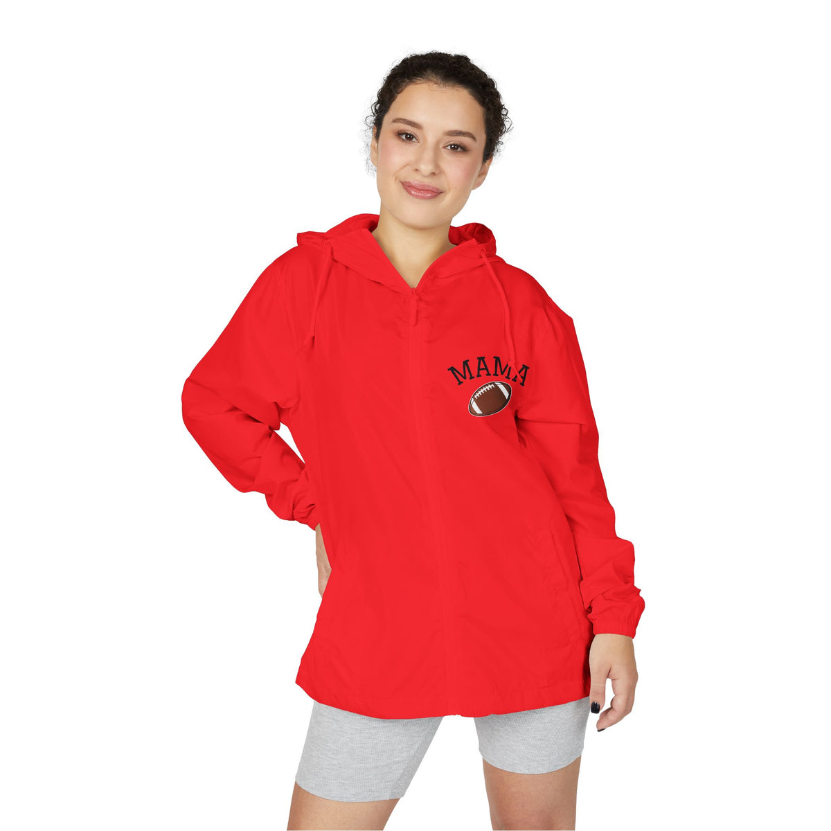 Football Mama- Full-Zip Windbreaker Jacket