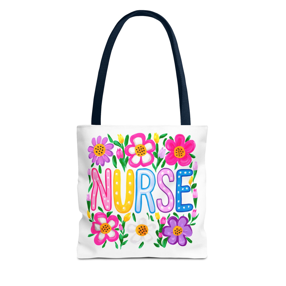 Nurse Floral Tote Bag — Colorful Nurse Gift Bag for Healthcare Heroes