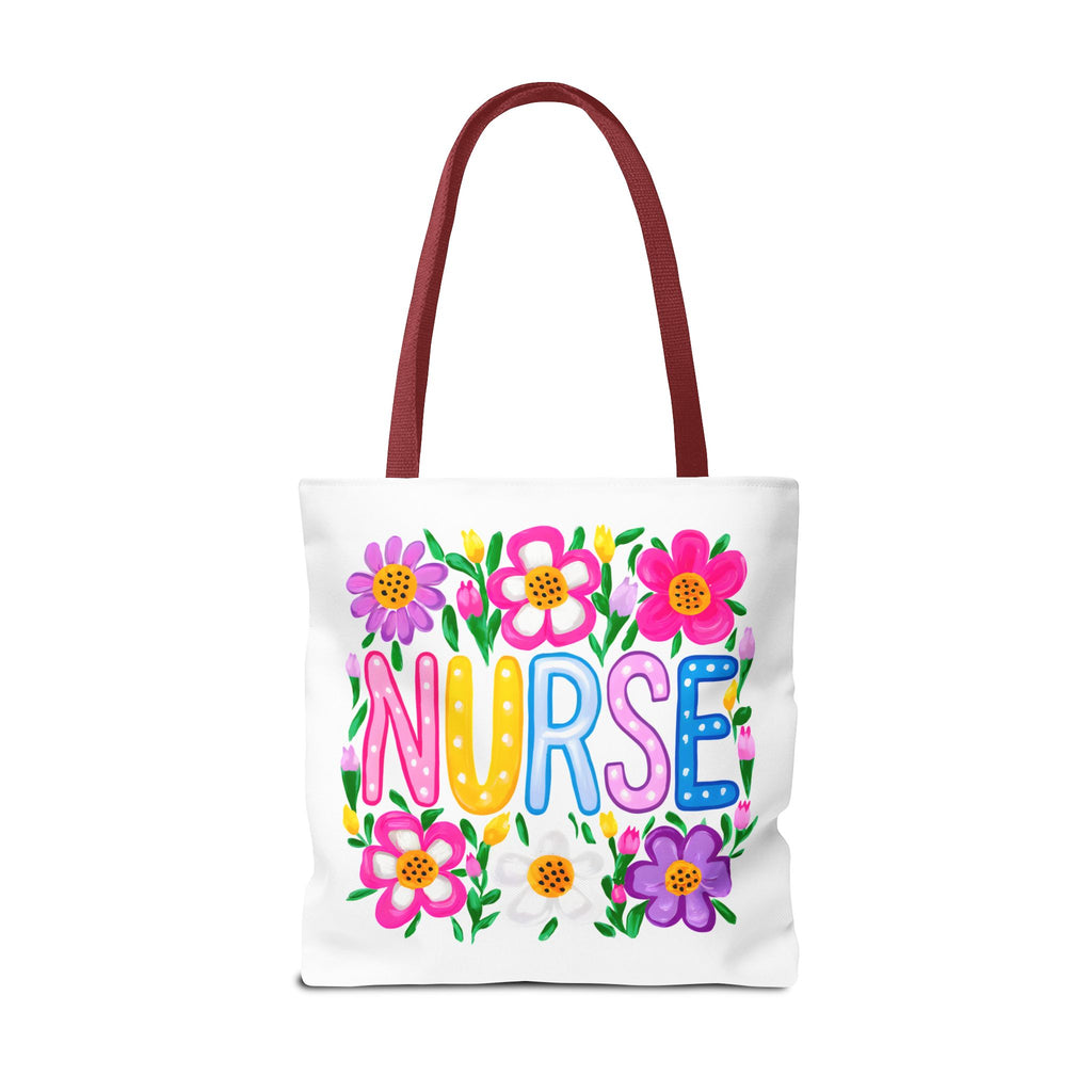 Nurse Floral Tote Bag — Colorful Nurse Gift Bag for Healthcare Heroes