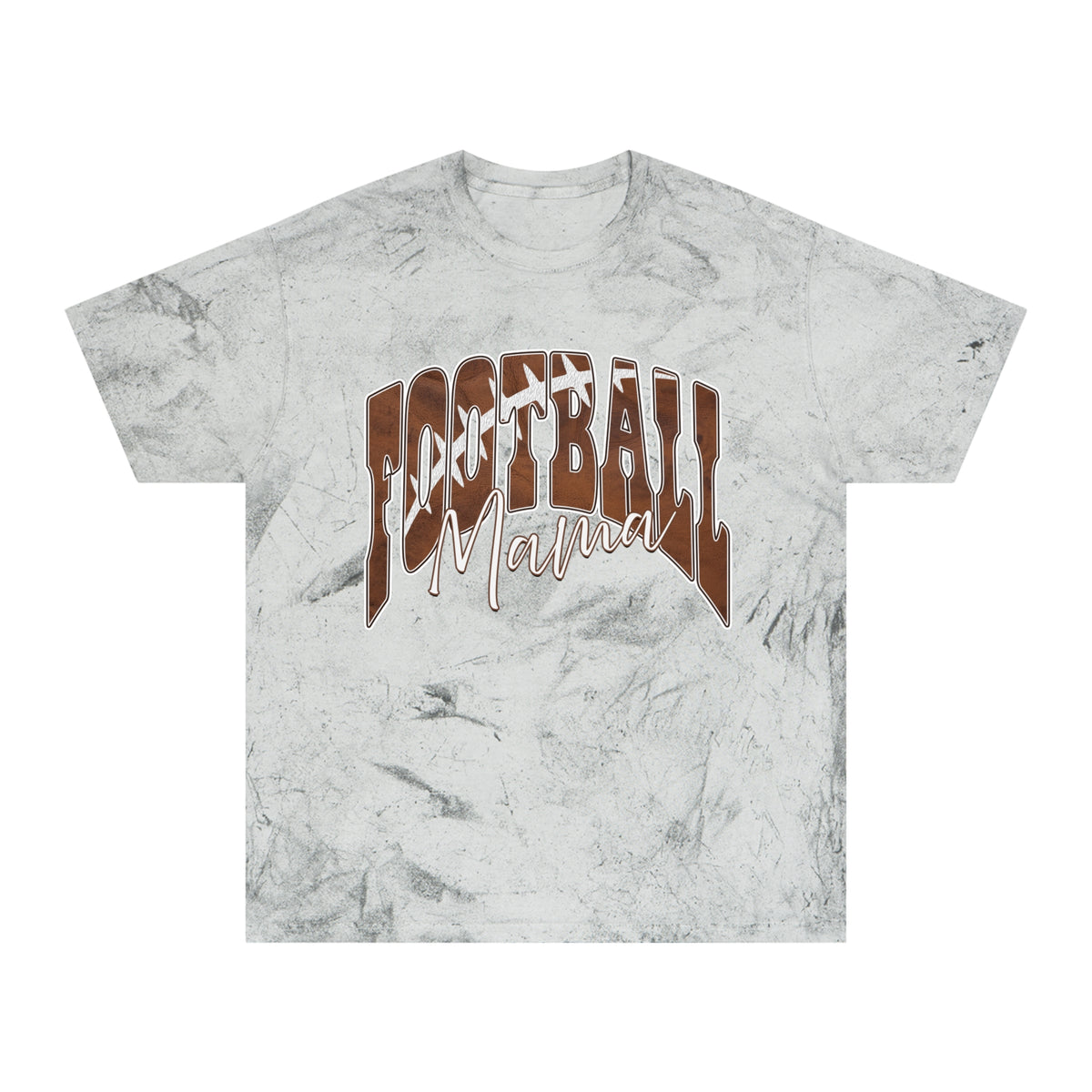 Color Blast Football Mama Tee