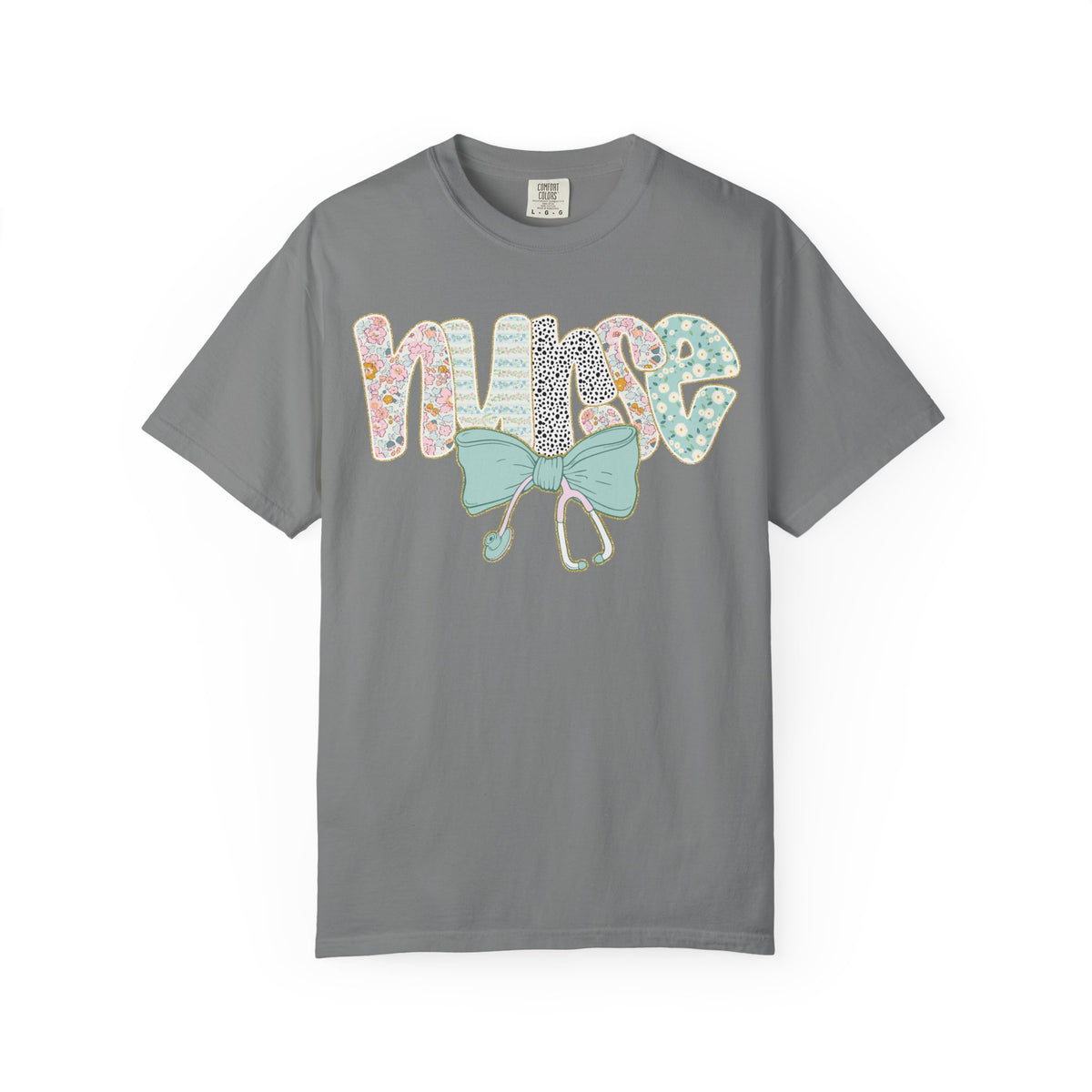 Nurse Floral Bow T-Shirt