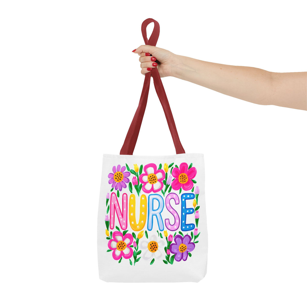 Nurse Floral Tote Bag — Colorful Nurse Gift Bag for Healthcare Heroes