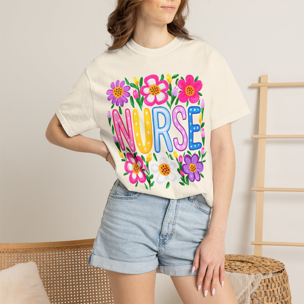 Nurse Floral T-shirt