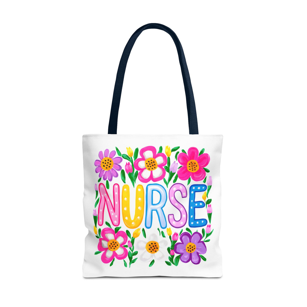 Nurse Floral Tote Bag — Colorful Nurse Gift Bag for Healthcare Heroes
