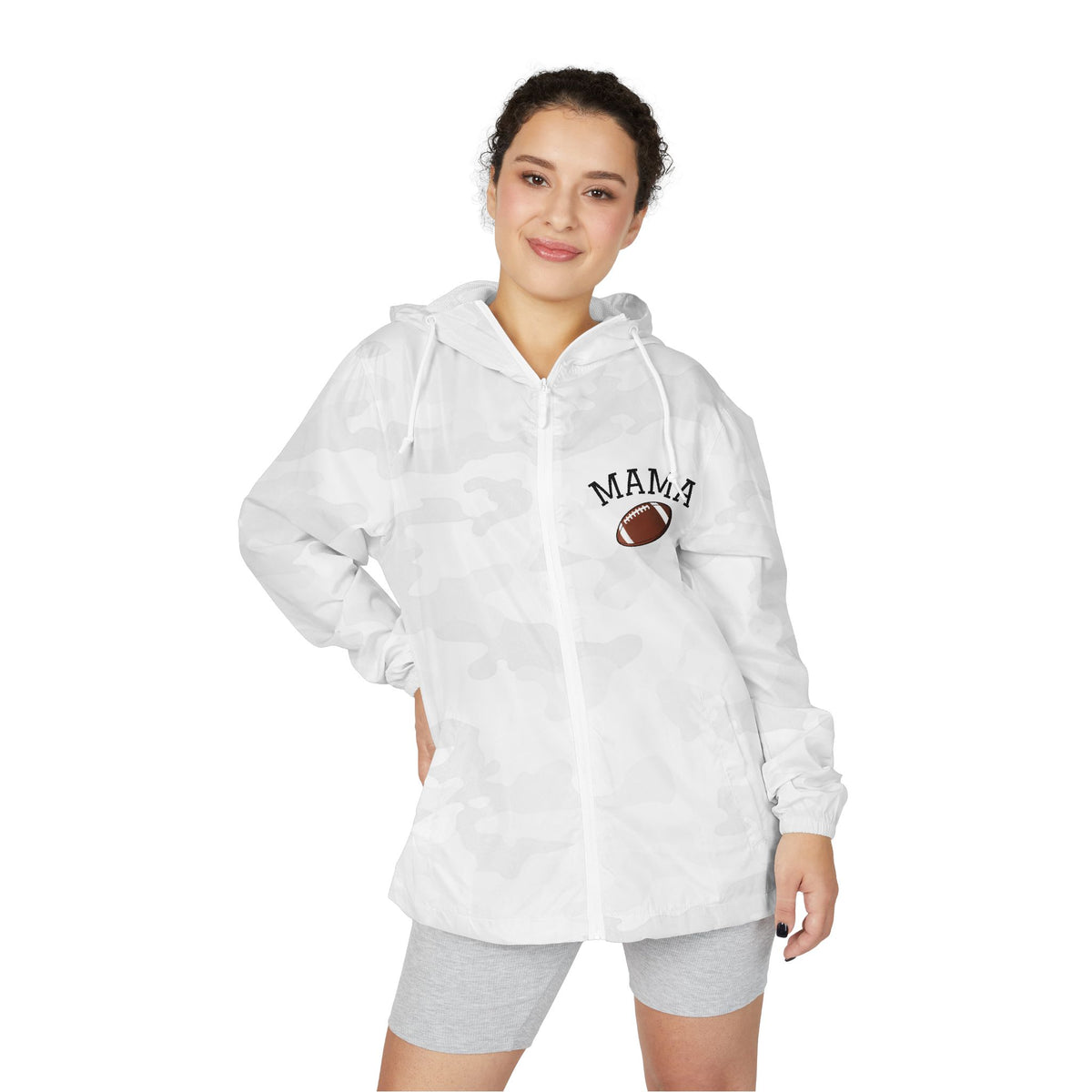 Football Mama- Full-Zip Windbreaker Jacket