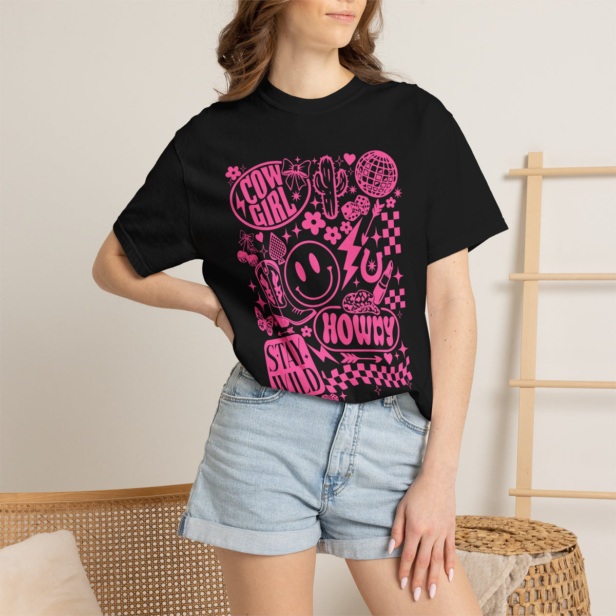 Cowgirl Howdy Graphic T-Shirt