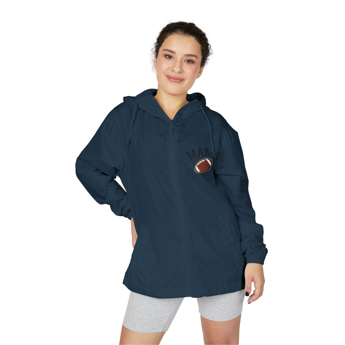 Football Mama- Full-Zip Windbreaker Jacket