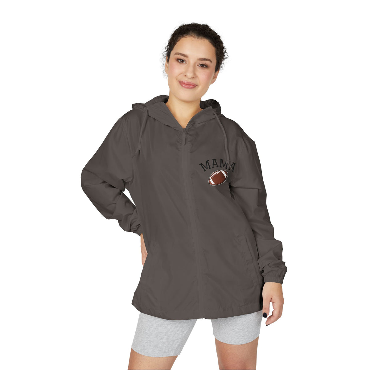 Football Mama- Full-Zip Windbreaker Jacket