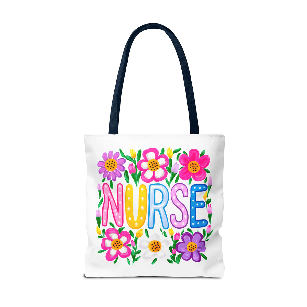 Nurse Floral Tote Bag — Colorful Nurse Gift Bag for Healthcare Heroes