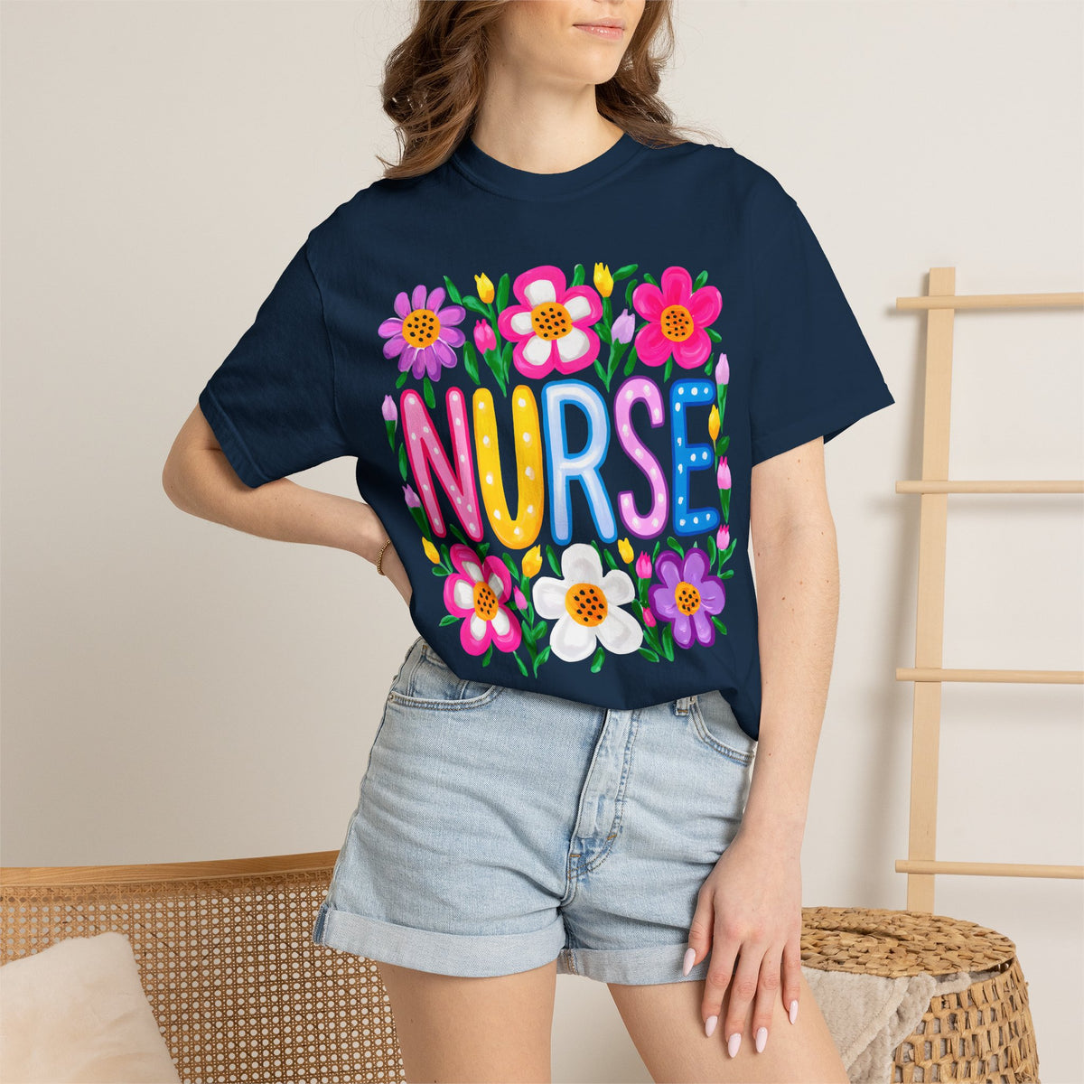 Nurse Floral T-shirt