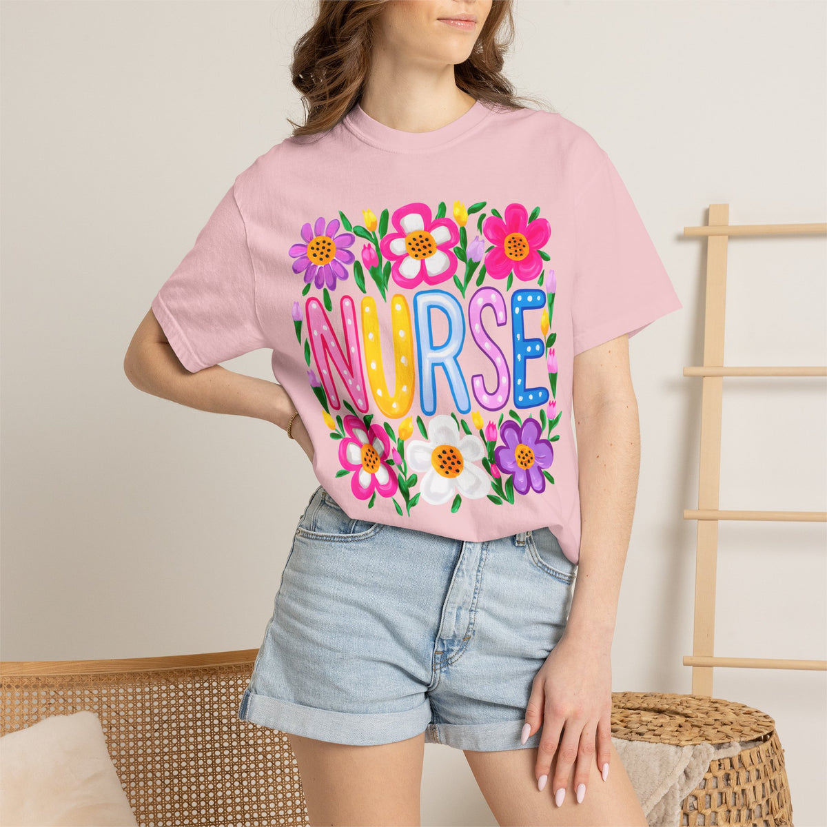 Nurse Floral T-shirt