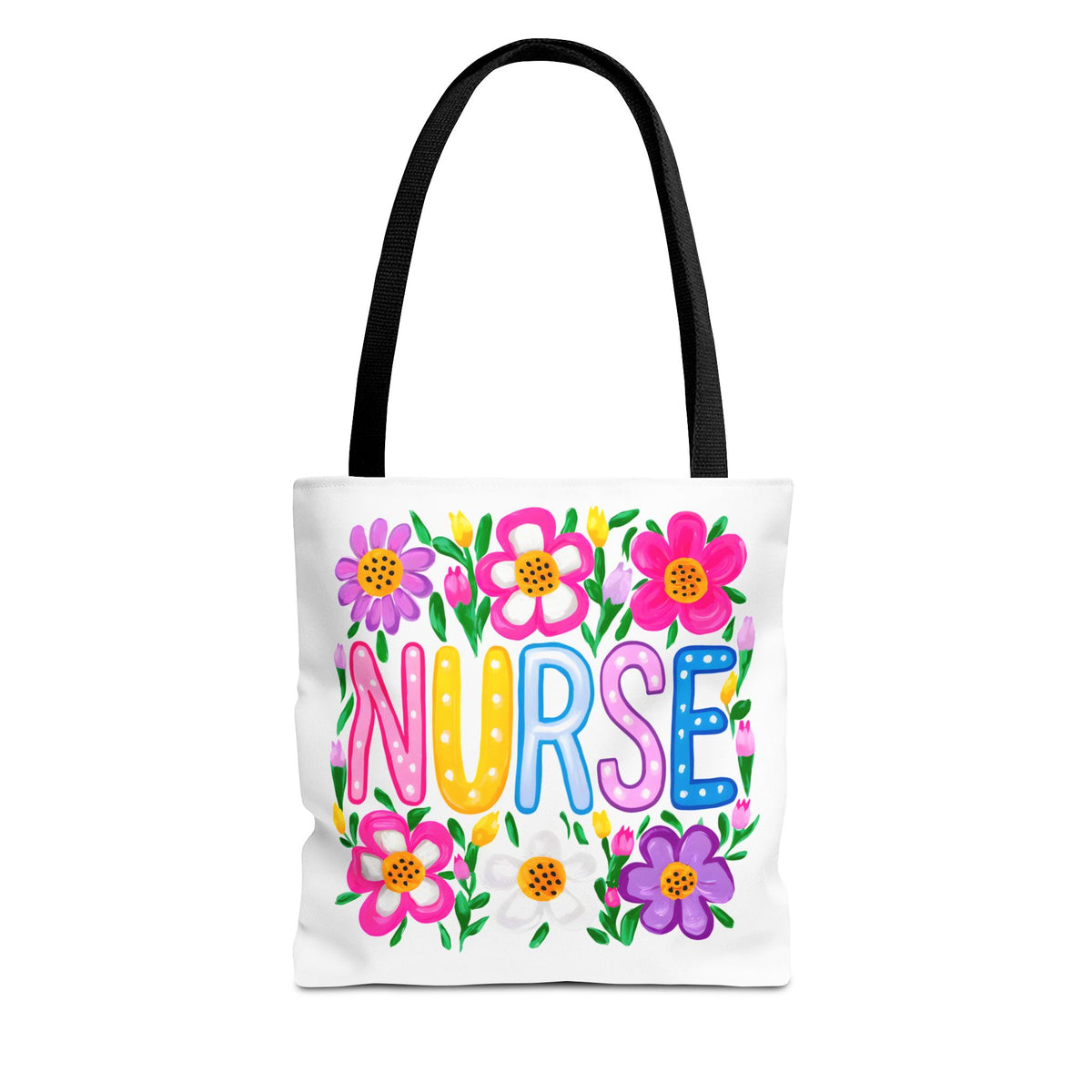 Nurse Floral Tote Bag — Colorful Nurse Gift Bag for Healthcare Heroes