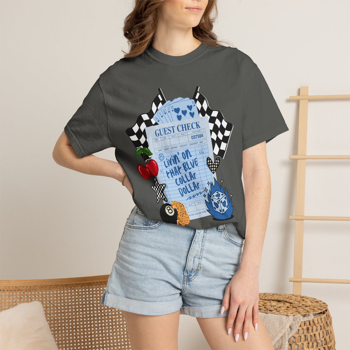 Livin on that blue collar dollar tee