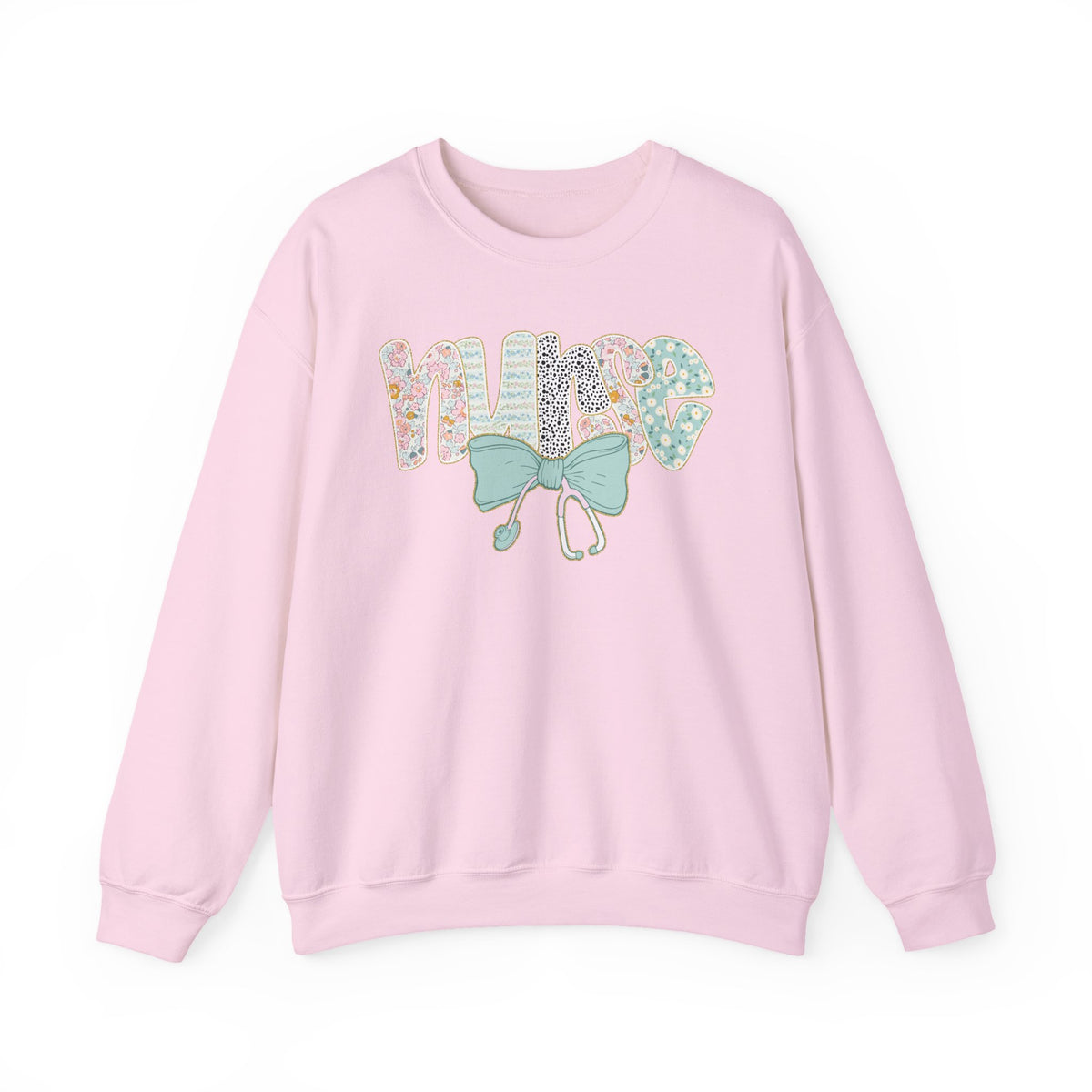 Nurse Floral Retro Crewneck Sweatshirt
