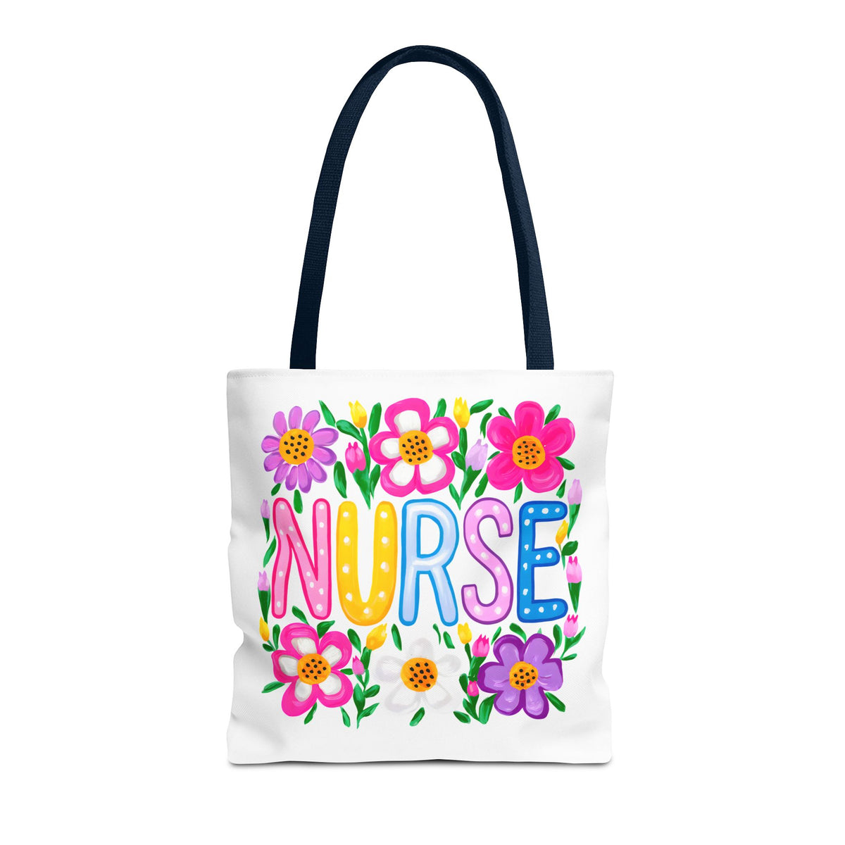 Nurse Floral Tote Bag — Colorful Nurse Gift Bag for Healthcare Heroes