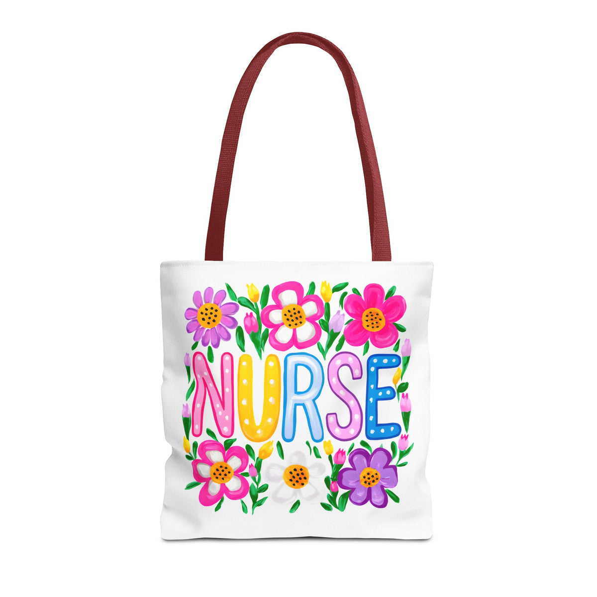 Nurse Floral Tote Bag — Colorful Nurse Gift Bag for Healthcare Heroes