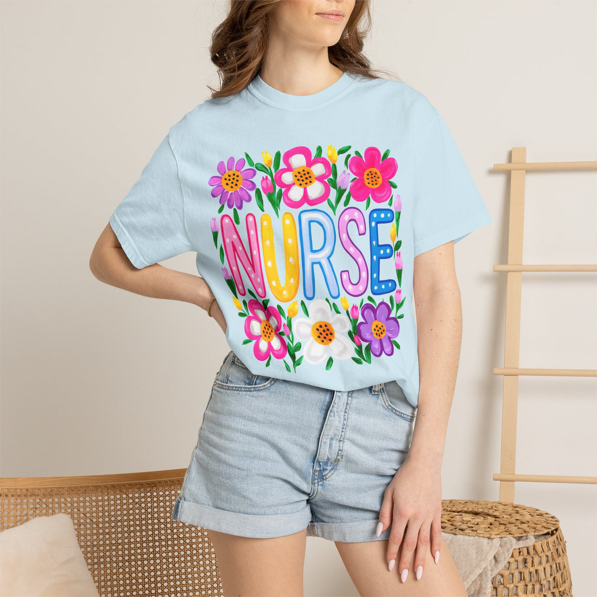 Nurse Floral T-shirt