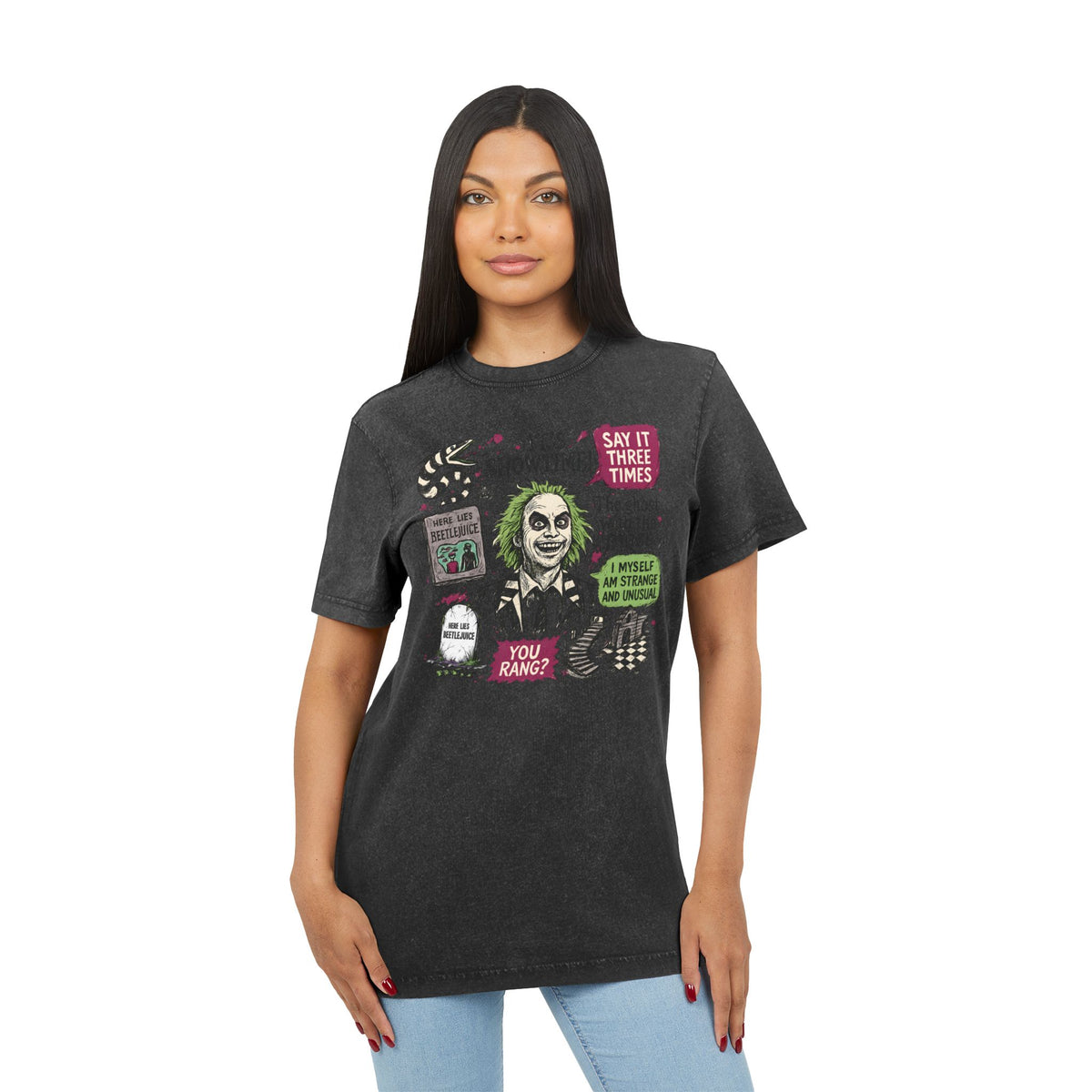 Acid Washed Beetlejuice Tee