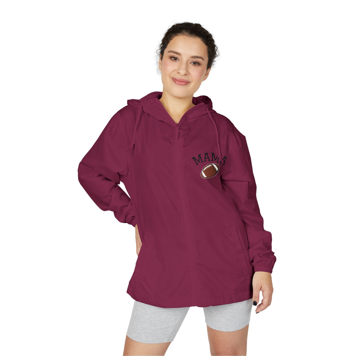 Football Mama- Full-Zip Windbreaker Jacket