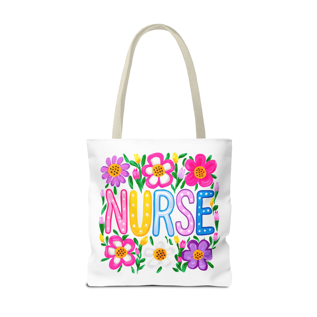 Nurse Floral Tote Bag — Colorful Nurse Gift Bag for Healthcare Heroes