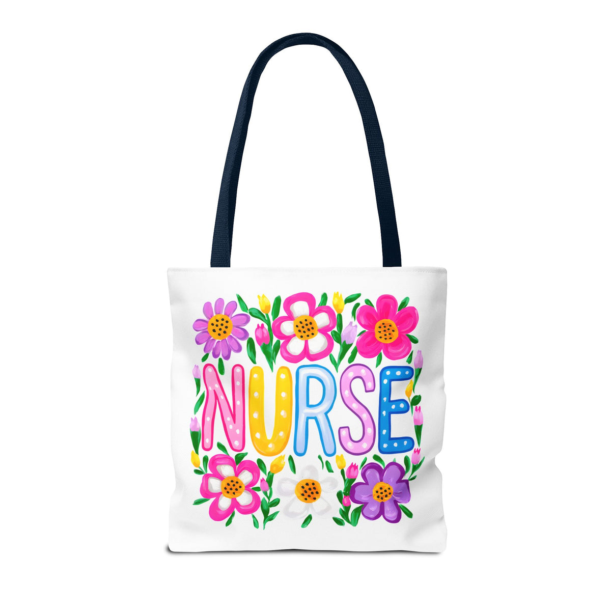 Nurse Floral Tote Bag — Colorful Nurse Gift Bag for Healthcare Heroes
