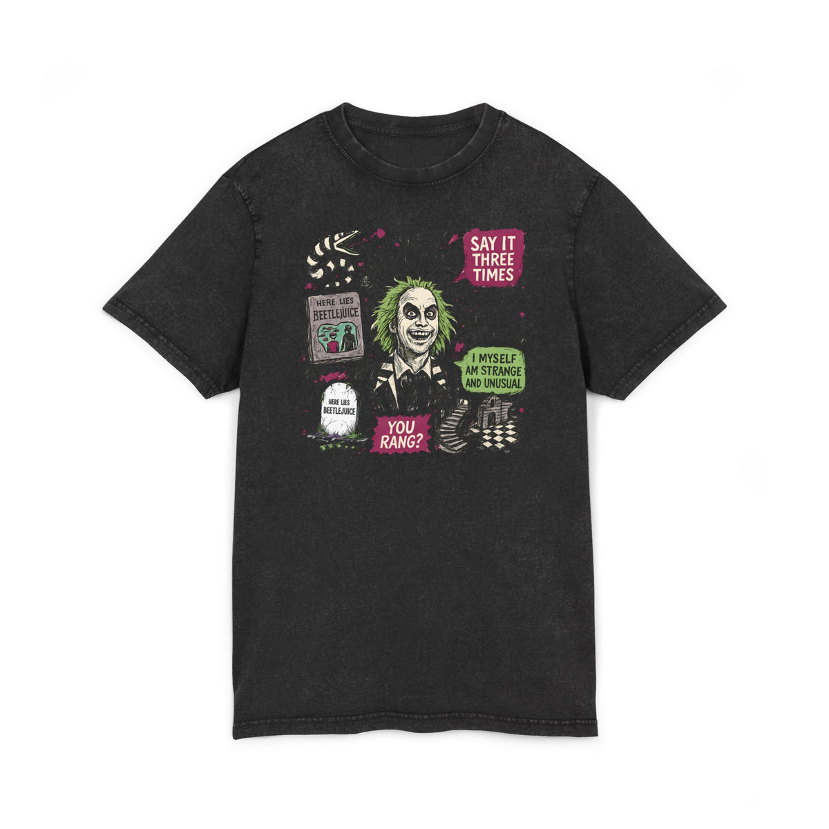 Acid Washed Beetlejuice Tee