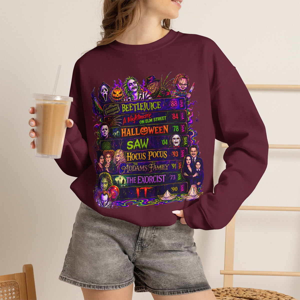Classic Halloween Horror Crewneck