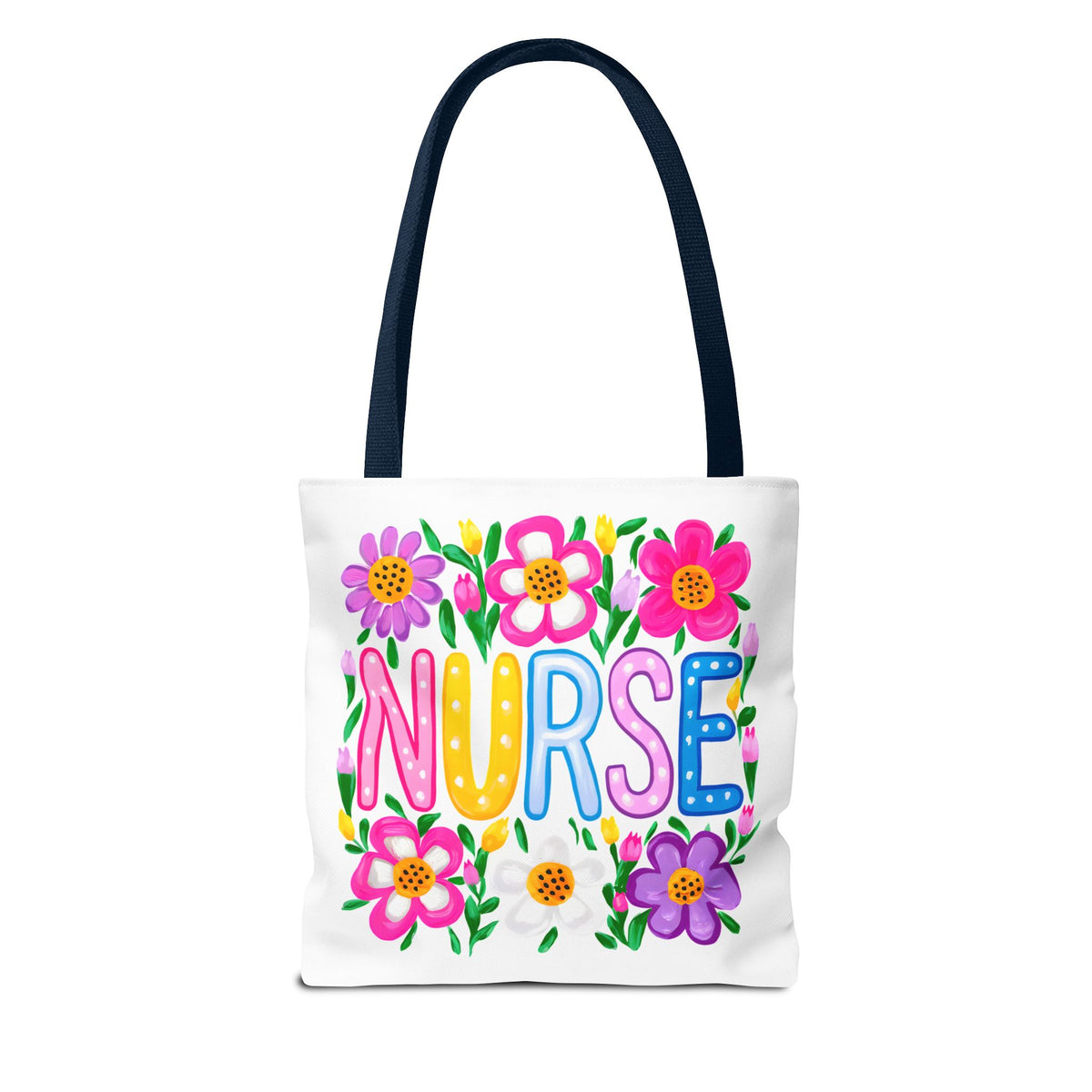 Nurse Floral Tote Bag — Colorful Nurse Gift Bag for Healthcare Heroes