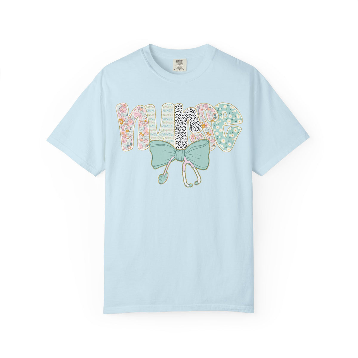 Nurse Floral Bow T-Shirt