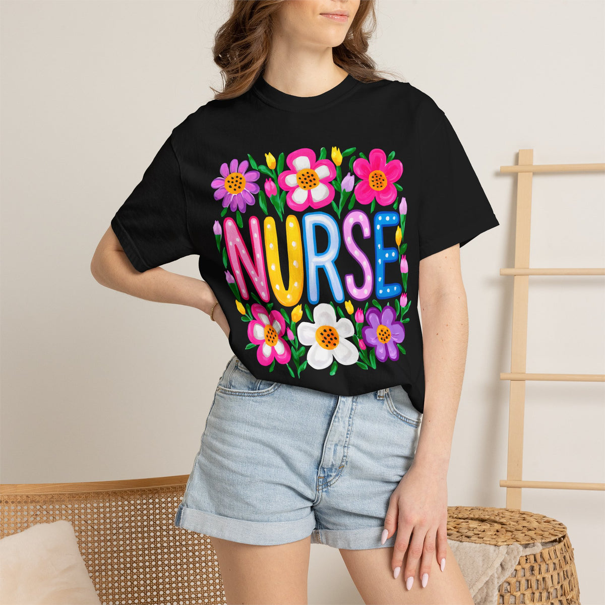 Nurse Floral T-shirt