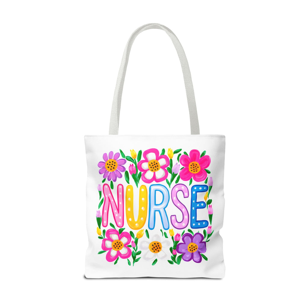 Nurse Floral Tote Bag — Colorful Nurse Gift Bag for Healthcare Heroes
