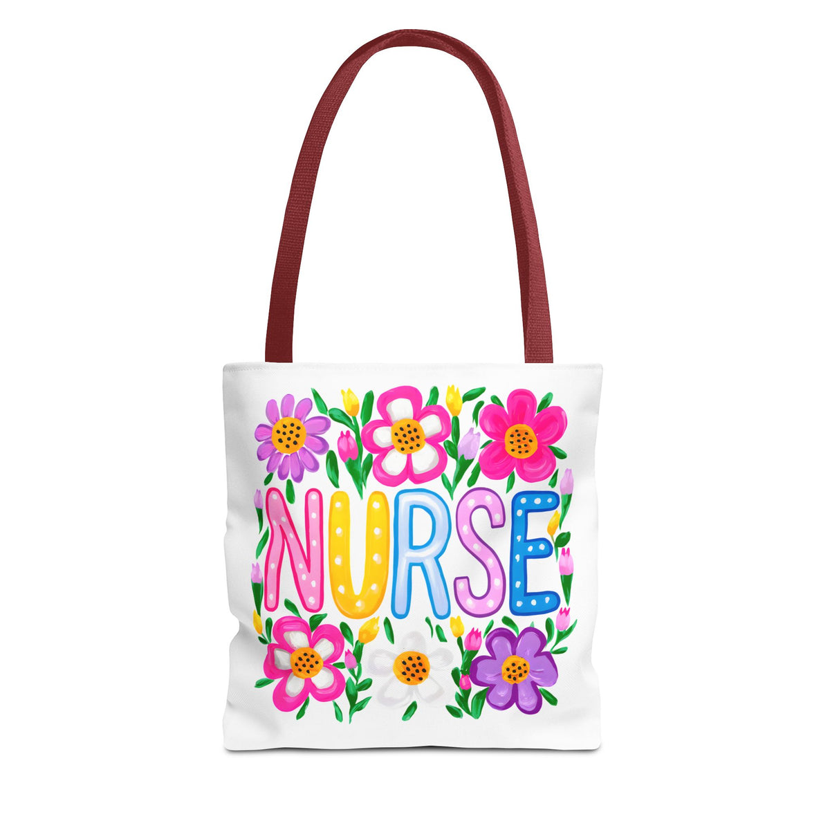 Nurse Floral Tote Bag — Colorful Nurse Gift Bag for Healthcare Heroes