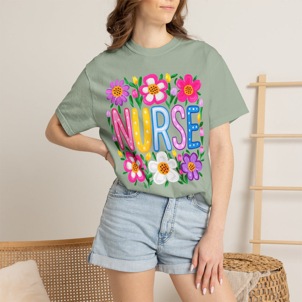 Nurse Floral T-shirt