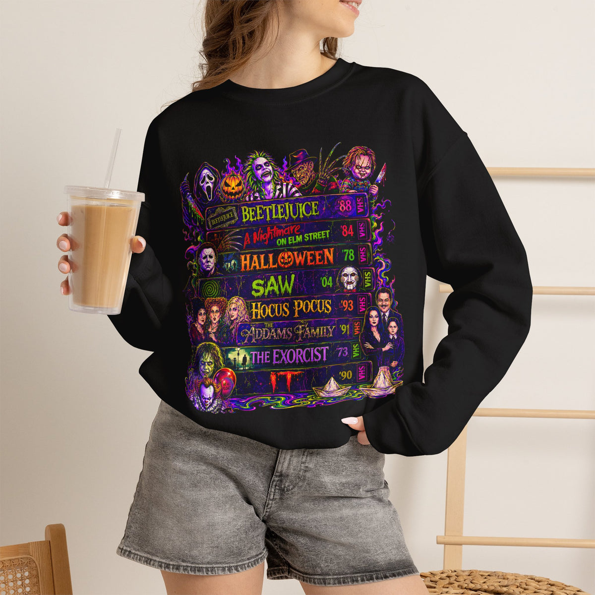 Classic Halloween Horror Crewneck