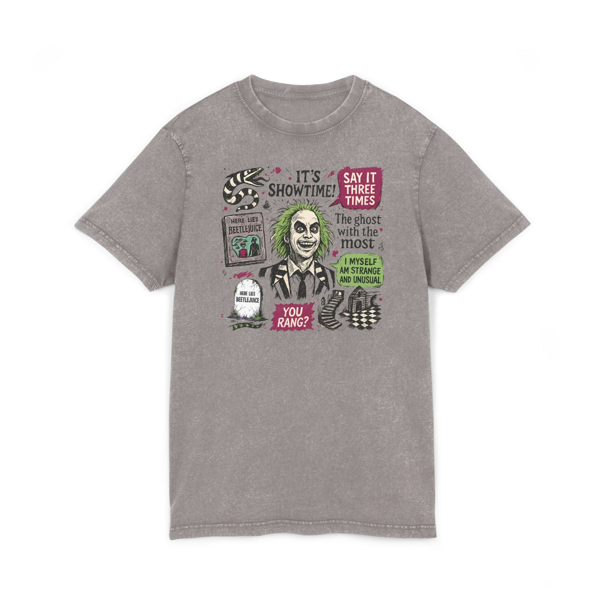Acid Washed Beetlejuice Tee