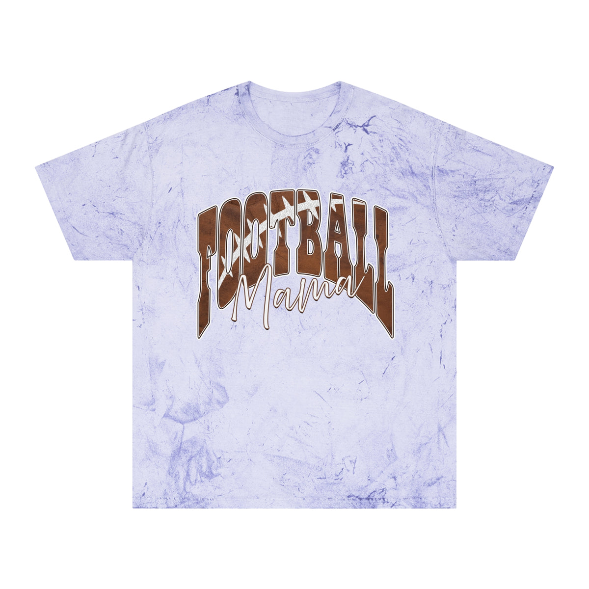 Color Blast Football Mama Tee