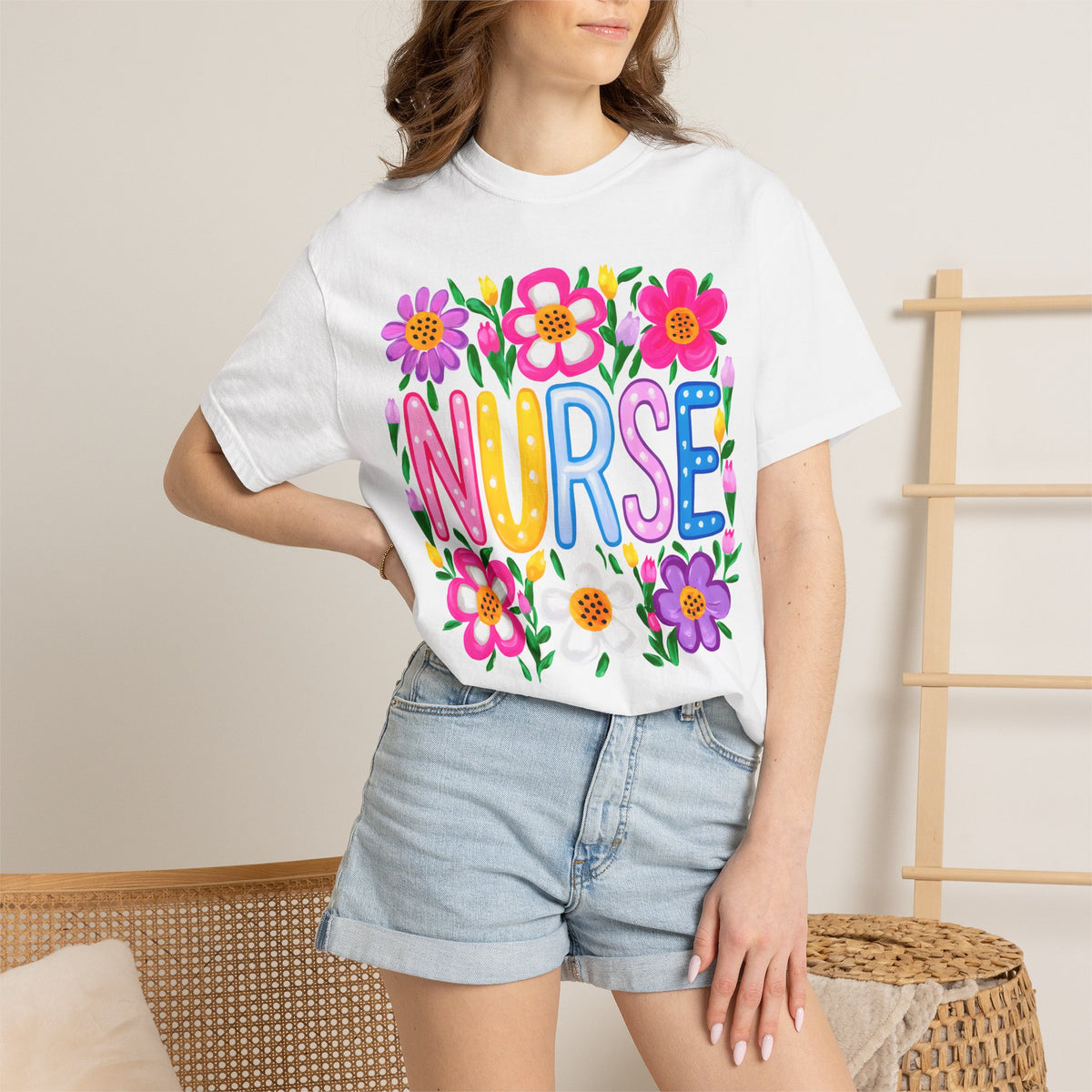 Nurse Floral T-shirt